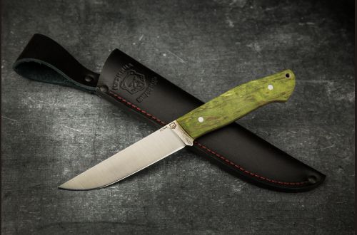 Нож Барс 2 ЦЕЛЬНОМЕТАЛЛИЧЕСКИЙ <span>(Х12МФ, стабилизированная карельская береза)</span>