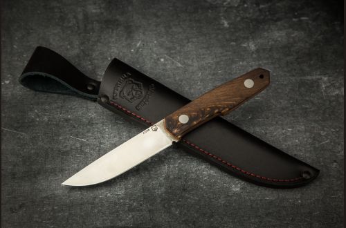 Нож Геометрия цельнометаллический <span>(Х12МФ, стабилизированная карельская береза)</span>