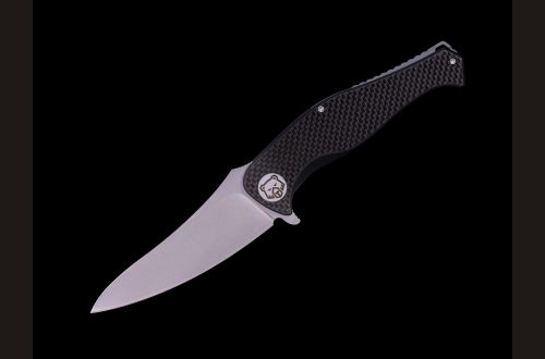 Складной нож "Афалина" <span>(Х12МФ, G-10, Замок "Liner-lock")</span> вставка карбон