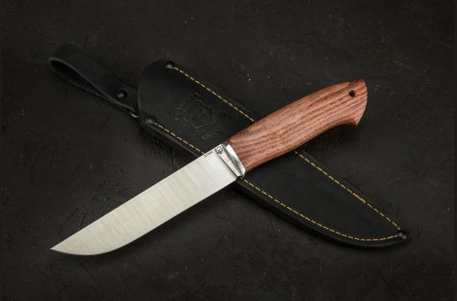 Нож Таежный Сталь Х12МФ, стабилизированный ясень