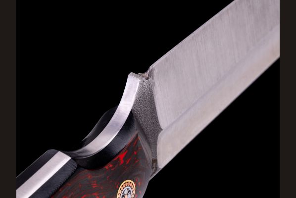 Нож "Баланс" цельнометаллический <span>(S390, хаотичный карбон)</span>