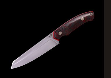 Нож "Баланс" цельнометаллический <span><span>(М390, хаотичный карбон)</span></span>