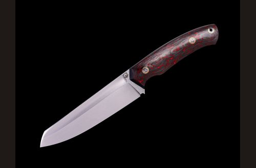 Нож "Баланс" цельнометаллический <span>(М398, хаотичный карбон)</span>