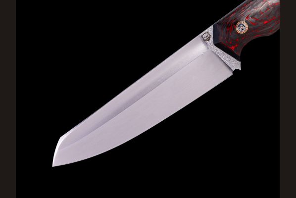 Нож "Баланс" цельнометаллический <span>(М398, хаотичный карбон)</span>