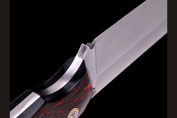 Нож "Баланс" цельнометаллический <span>(М398, хаотичный карбон)</span>