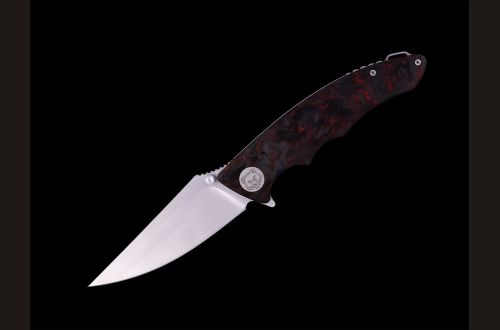 Складной нож "Рубикон" из Австрийской стали N690 рукоять карбон