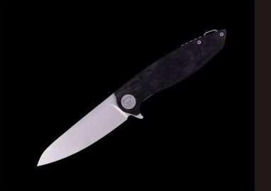 Складной нож "Ирис" из коррозионностойкой Австрийской стали N690 рукоять карбон