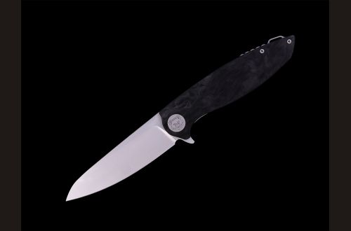 Складной нож "Ирис" из коррозионностойкой Австрийской стали N690 рукоять карбон