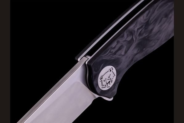 Складной нож "Ирис" из коррозионностойкой Австрийской стали N690 рукоять карбон