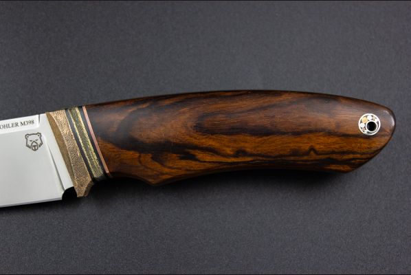 Нож Русский 2 <span>(Bohler M398, айронвуд, бронза)</span>