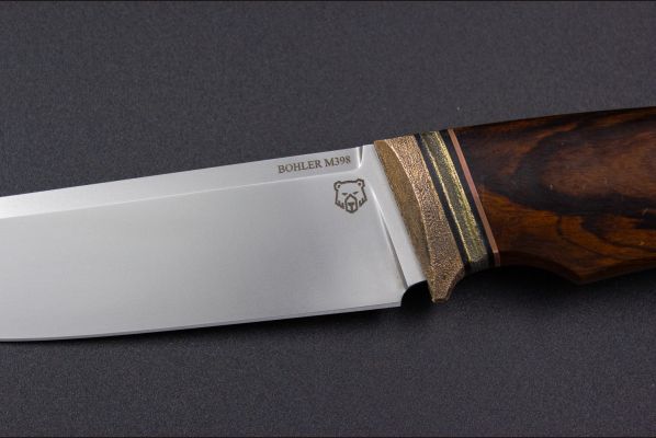 Нож Русский 2 <span>(Bohler M398, айронвуд, бронза)</span>