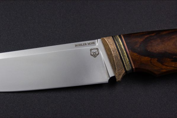 Нож Русский 2 <span>(Bohler M398, айронвуд, бронза)</span>