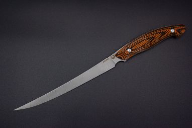 Нож Филейный цельнометалический <span><span>(сталь AUS-10Co , накладки из G10)</span></span>