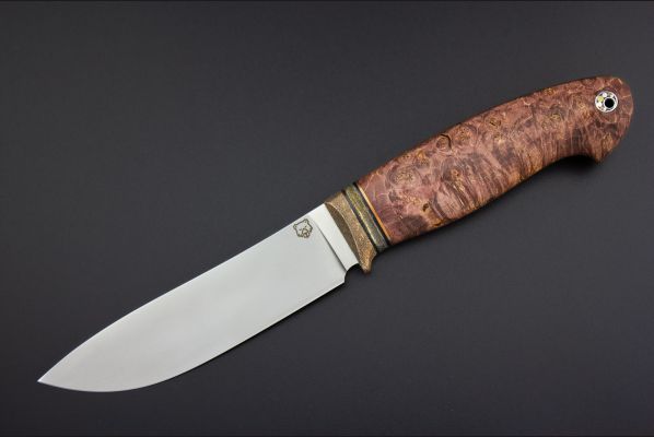 Нож Крит  <span>(М398, стабилизированный кап клена)</span> формованные ножны