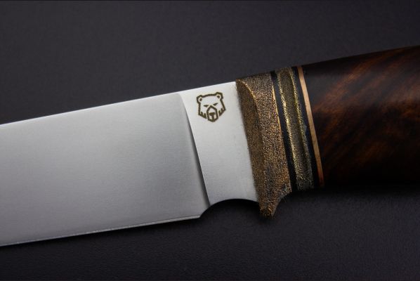 Нож Лиса <span>(Bohler M398, айронвуд, бронза)</span>