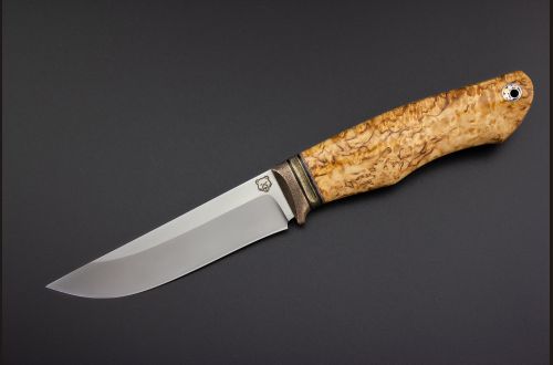 Нож Стриж  <span>(М398, стабилизированная карельская берёза)</span> формованные ножны
