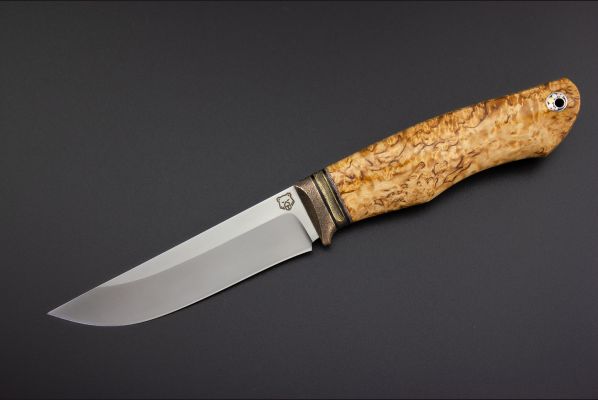 Нож Стриж  <span>(М398, стабилизированная карельская берёза)</span> формованные ножны