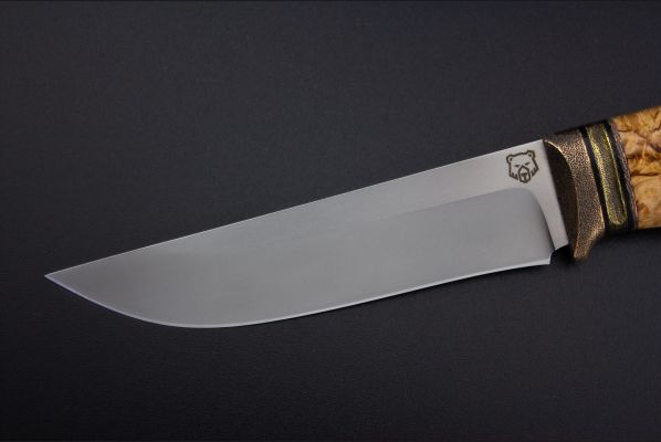 Нож Стриж  <span>(М398, стабилизированная карельская берёза)</span> формованные ножны