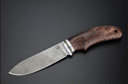 Нож Кабанчик <span>(Дамаск, стабилизированная карельская береза)</span> 