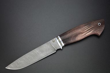 Нож Лиса <span><span>(Дамаск, Стабилизированный ясень)</span></span>