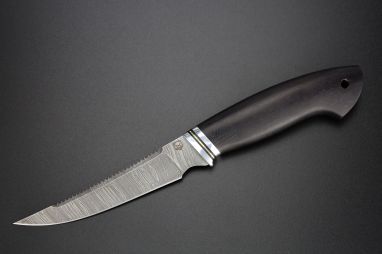 Нож Рыбак <span><span>(Дамаск, Черный граб)</span></span>