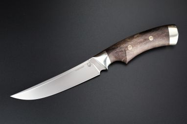 Нож Таймень <span><span>(Elmax, Стабилизированная карельская береза, мозаичные пины)</span></span> формованные ножны