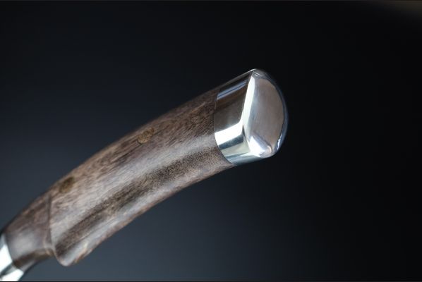 Нож Таймень <span>(Elmax, Стабилизированная карельская береза, мозаичные пины)</span> формованные ножны