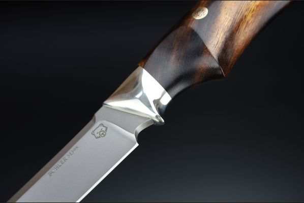 Нож Таймень <span>(М398, Айронвуд, Мозаичные пины)</span> Формованые ножны