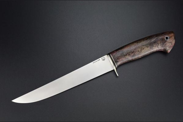 Нож Филейный <span>(М390, Стабилизированная карельская береза)</span> 