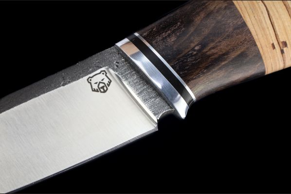 Нож Русский  <span>(Х12МФ, Стабилизированная карельская береза, Береста)</span>