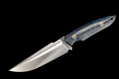 Нож Рубикон цельнометаллический <span><span>(S390, хаотичный карбон)</span></span>