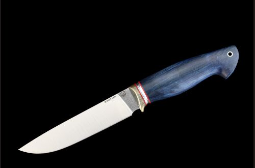 Нож Лиса <span>(N690, Стабилизированная карельская береза)</span>