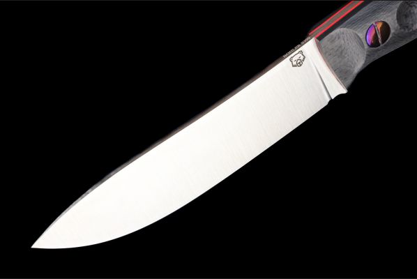 Нож Сибирь <span>(S390, карбон, цельнометаллический, титановые винты)</span>