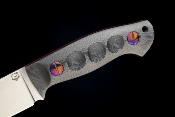 Нож Сибирь <span>(S390, карбон, цельнометаллический, титановые винты)</span>