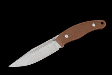 Нож Воркаут цельнометалический <span><span>(Х12МФ, рукоять G10 коричневая)</span></span>