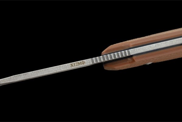Нож Воркаут цельнометалический <span>(Х12МФ, рукоять G10 коричневая)</span>