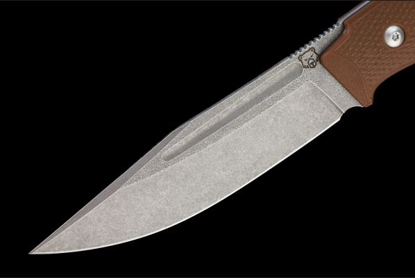 Нож Воркаут цельнометалический <span>(Х12МФ, рукоять G10 коричневая)</span>