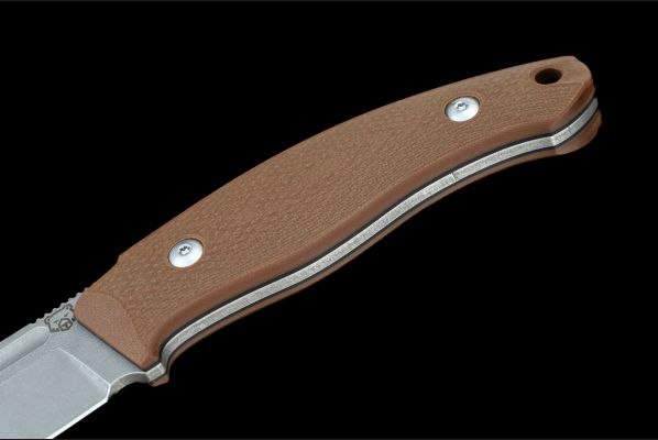 Нож Воркаут цельнометалический <span>(Х12МФ, рукоять G10 коричневая)</span>