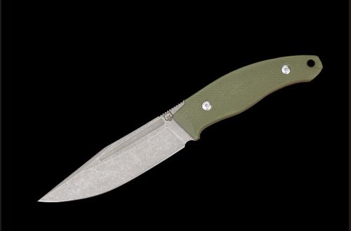 Нож Воркаут цельнометалический <span>(Х12МФ, рукоять G10 зеленая)</span>