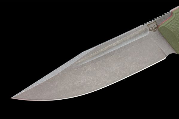 Нож Воркаут цельнометалический <span>(Х12МФ, рукоять G10 зеленая)</span>