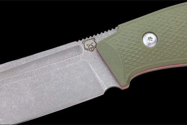 Нож Воркаут цельнометалический <span>(Х12МФ, рукоять G10 зеленая)</span>
