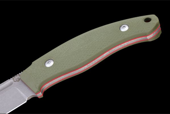 Нож Воркаут цельнометалический <span>(Х12МФ, рукоять G10 зеленая)</span>