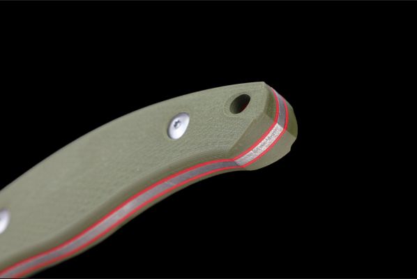Нож Воркаут цельнометалический <span>(Х12МФ, рукоять G10 зеленая)</span>