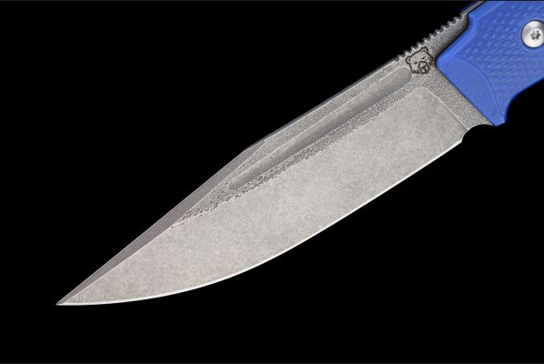 Нож Воркаут цельнометалический <span>(Х12МФ, рукоять G10 синяя)</span>