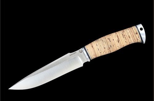 Нож Ворон <span>(M398, береста, дюраль)</span>