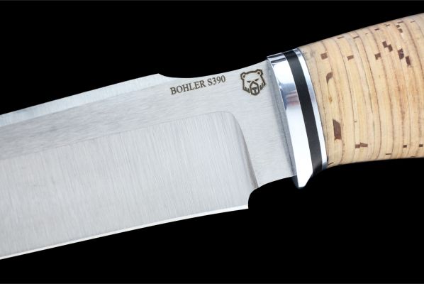 Нож Ворон <span>(S390, береста, дюраль)</span>