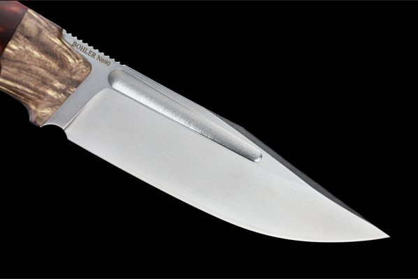 Нож Воркаут <span>(N690, стабилизированная карельская береза, акрил)</span>