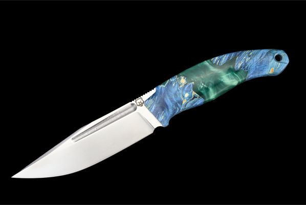 Нож Воркаут <span>(N690, стабилизированная карельская береза, акрил)</span>