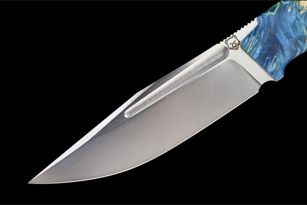 Нож Воркаут <span>(N690, стабилизированная карельская береза, акрил)</span>