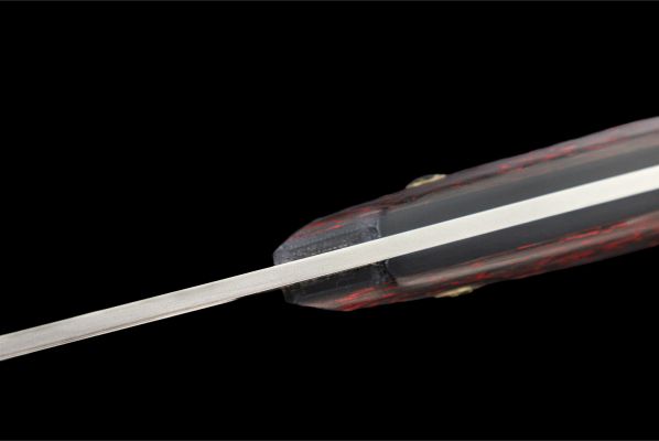 Нож "Воркаут" цельнометаллический <span>(М398, хаотичный карбон)</span>